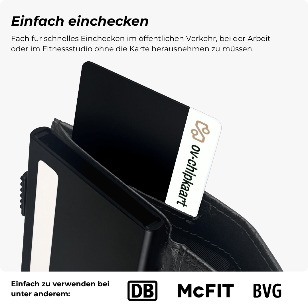Discovery Smart Wallet Mattschwarz - Ohne Münzfach
