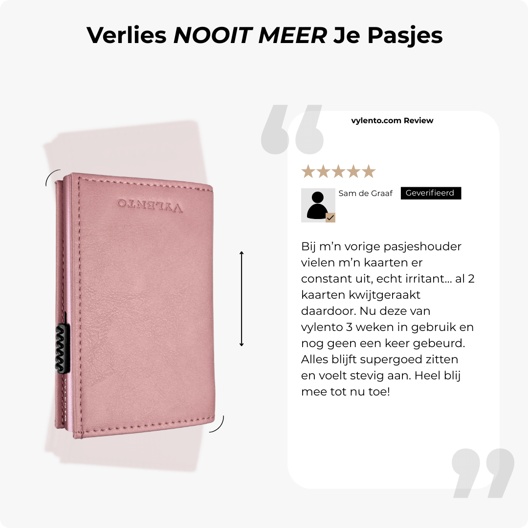 Discovery Pasjeshouder Lichtroze