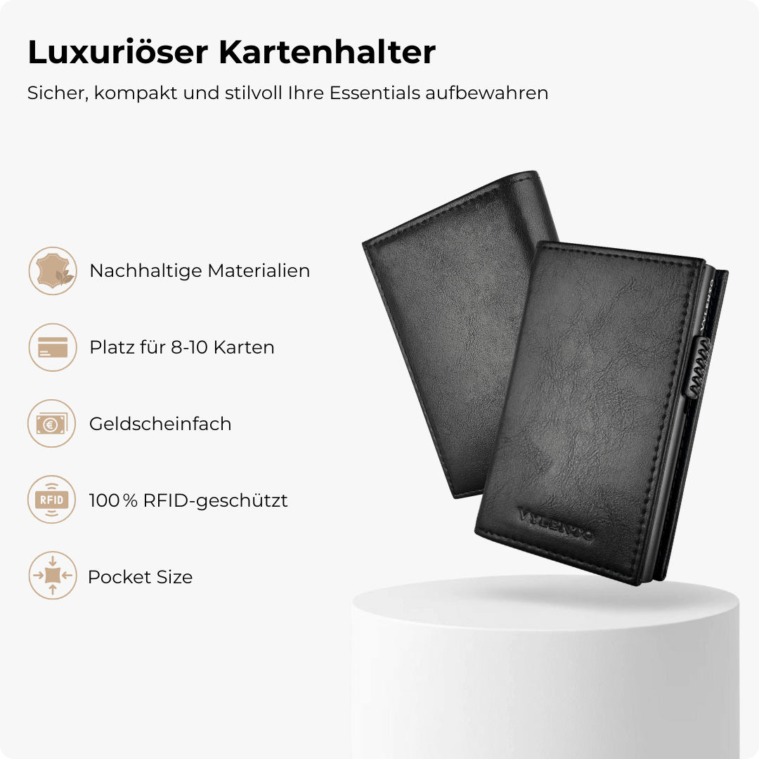 Discovery Smart Wallet Mattschwarz - Ohne Münzfach