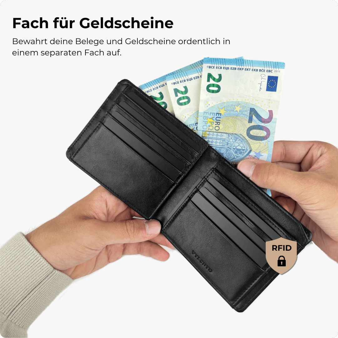 Venture Geldbörse Mattschwarz
