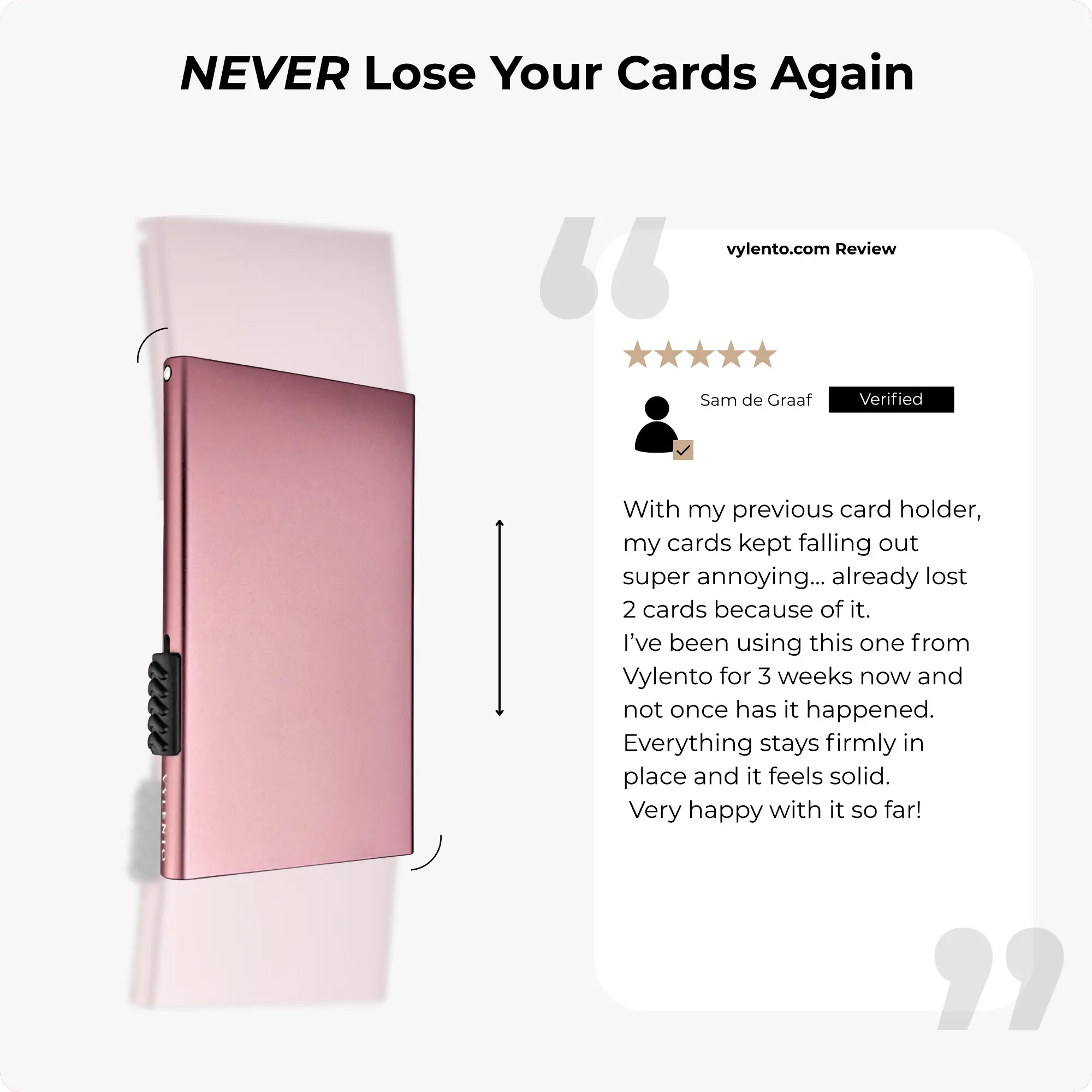 Explore Card Holder Rose Pink