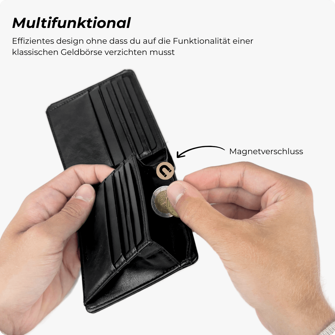 Venture Geldbörse Mattschwarz