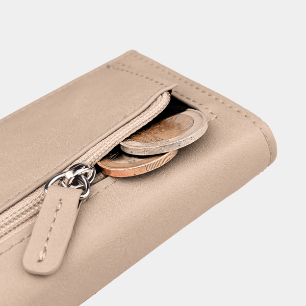 Reißverschlussfach für Münzen