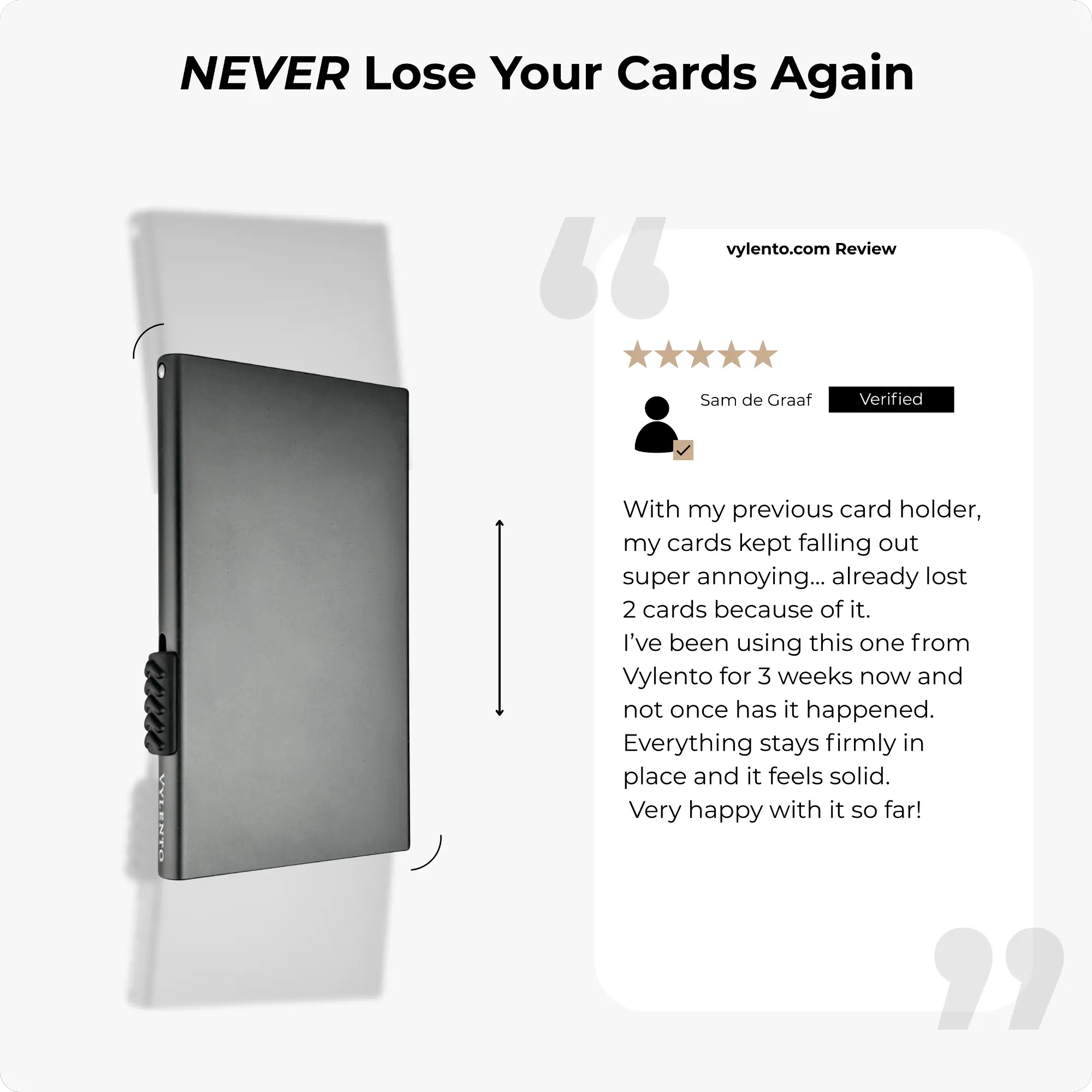 Explore Card Holder Titanium Gray