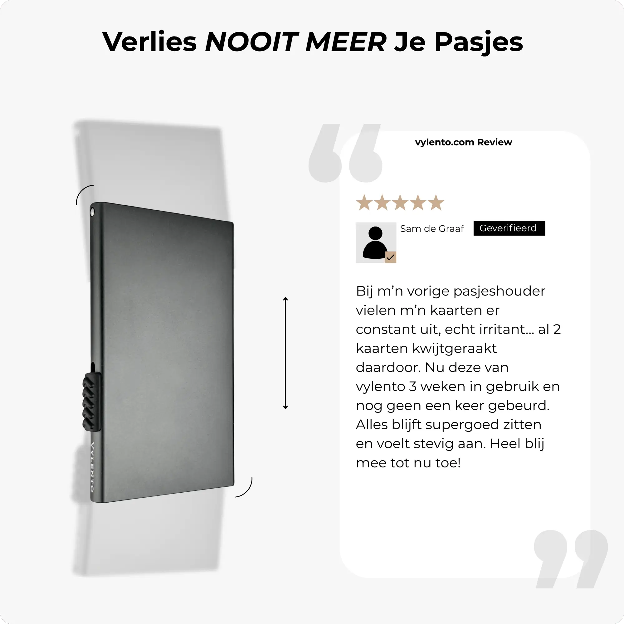 Explore Pasjeshouder Titanium Grijs